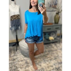 ❤️‍🔥PIKO 1988 Dolman Tunic Top Blue 0114